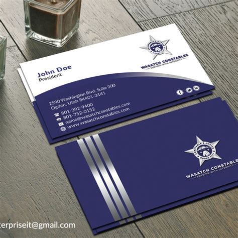 printable law enforcement business cards.